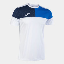 Load image into Gallery viewer, JOMA CREW V SS JERSEY WHITE/ROYAL/NAVY
