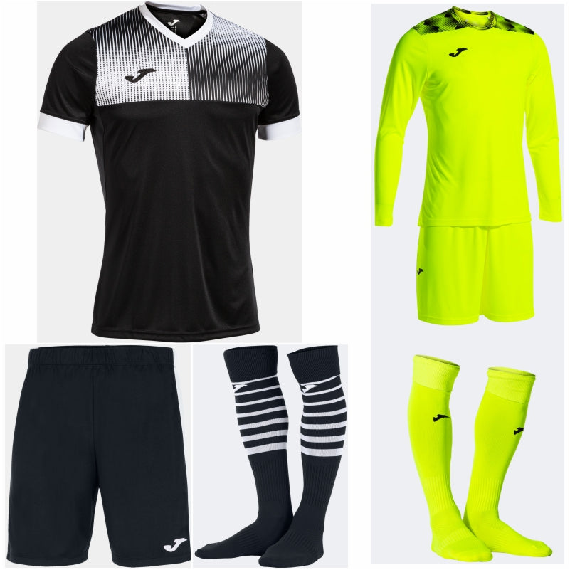 JOMA ECO SUPERNOVA SS PREMIUM KIT BUNDLE BLACK/WHITE