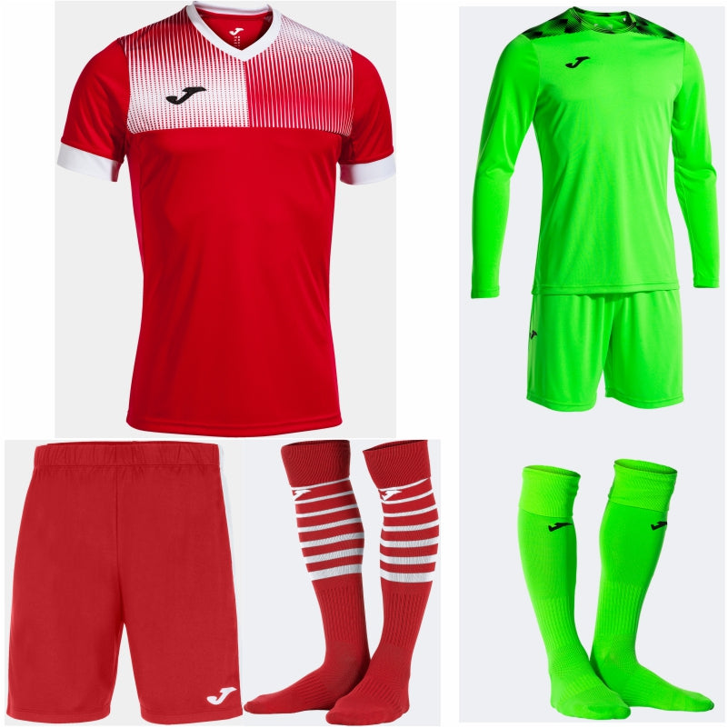 JOMA ECO SUPERNOVA SS PREMIUM KIT BUNDLE RED/WHITE