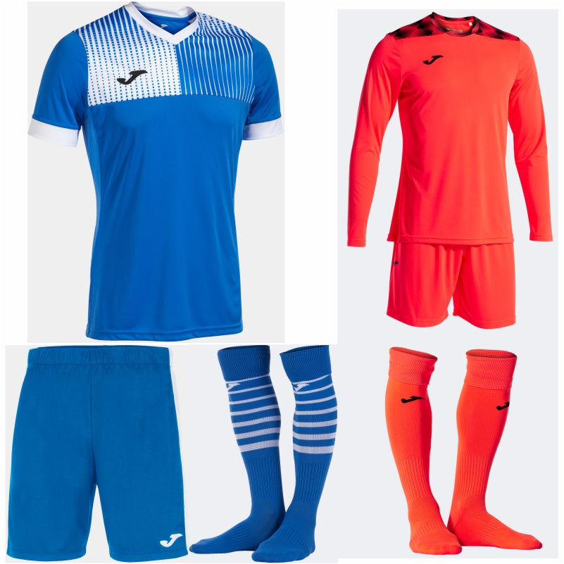 JOMA ECO SUPERNOVA SS PREMIUM KIT BUNDLE ROYAL/WHITE