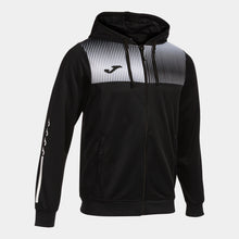Load image into Gallery viewer, JOMA ECO SUPERNOVA HOODED JACKET BLACK/WHITE
