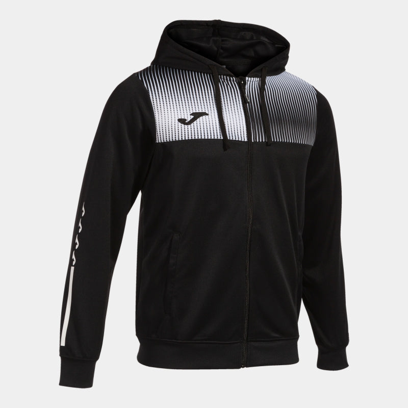 JOMA ECO SUPERNOVA HOODED JACKET BLACK/WHITE