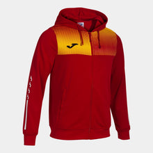 Load image into Gallery viewer, JOMA ECO SUPERNOVA HOODED JACKET RED/YELLOW
