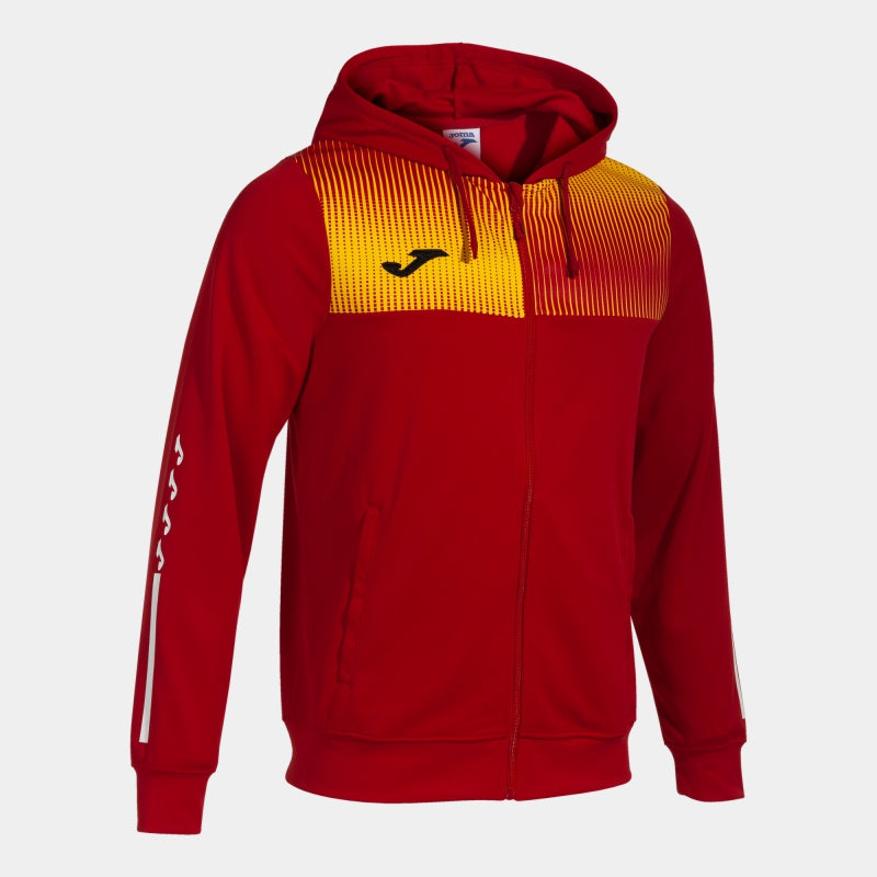 JOMA ECO SUPERNOVA HOODED JACKET RED/YELLOW