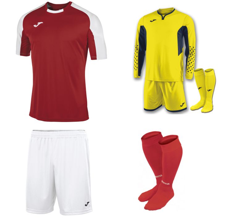 Joma Esential Kit Bundle Red/White