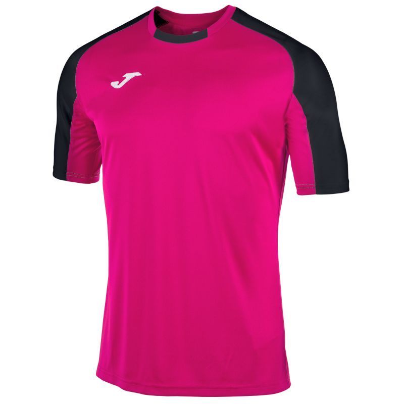 Joma Essential SS Football Shirt Mid-Violet/Black