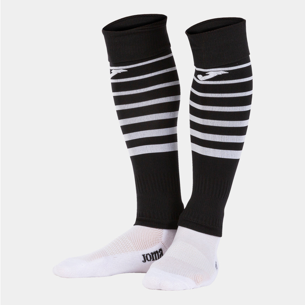 JOMA PREMIER II LEG SOCK BLACK WHITE