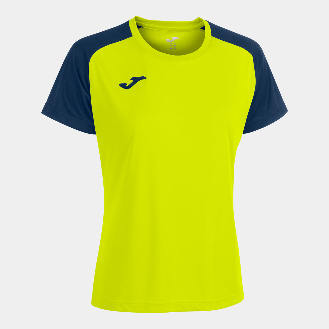 JOMA WOMEN'S ACADEMY IV SS JERSEY YELLOW FLUOR / DARK NAVY