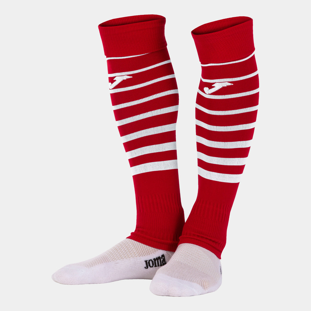 JOMA PREMIER II LEG SOCK RED WHITE