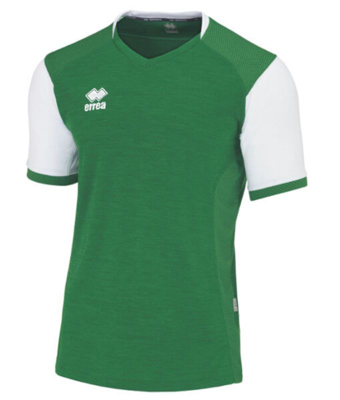 Errea Hiro SS Football Shirt Green/White