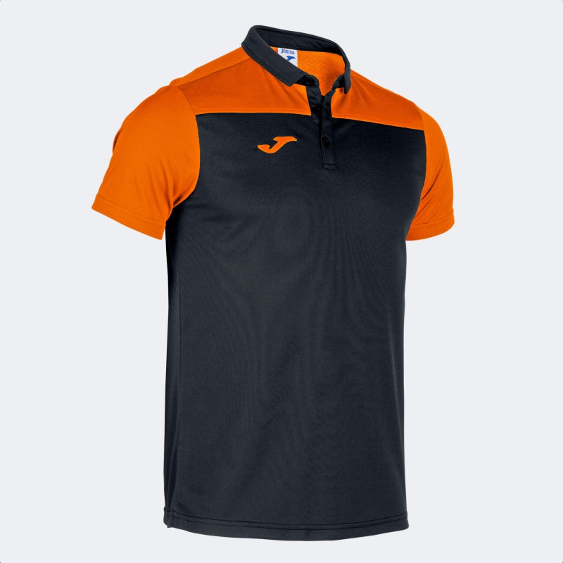 JOMA HOBBY II POLO SHIRT BLACK ORANGE
