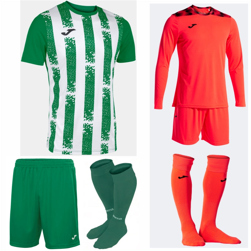 JOMA INTER III SS KIT BUNDLE GREEN MEDIUM/WHITE