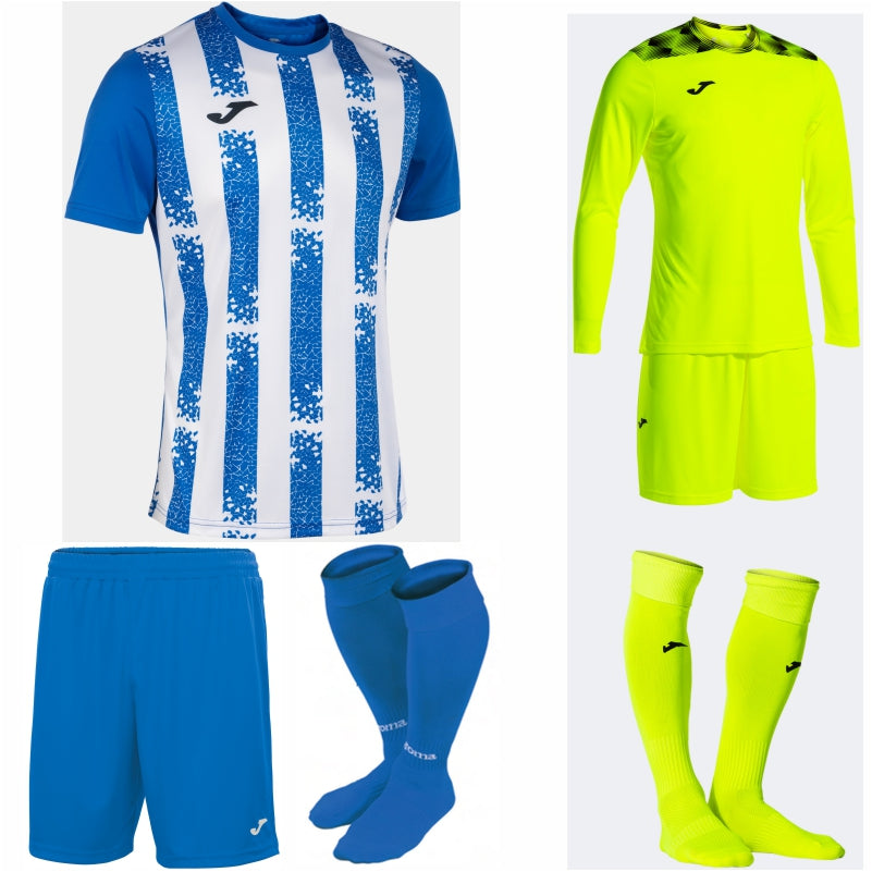 JOMA INTER III SS KIT BUNDLE ROYAL/WHITE