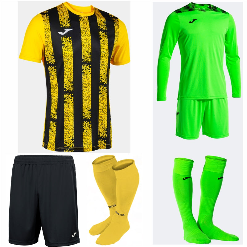 JOMA INTER III SS KIT BUNDLE YELLOW/BLACK