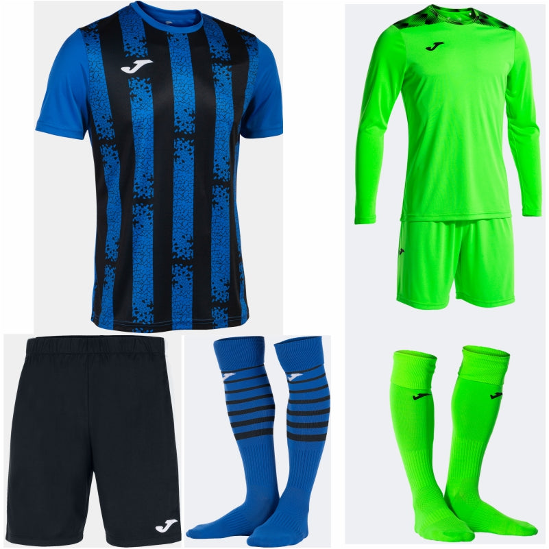 JOMA INTER III SS PREMIUM KIT BUNDLE ROYAL/BLACK