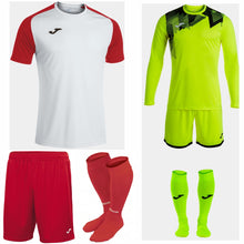 Load image into Gallery viewer, JOMA ACADEMY IV SS KIT BUNDLE WHITE/RED
