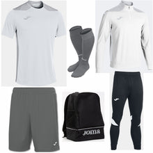 Load image into Gallery viewer, JOMA CHAMPIONSHIP VI TRAINING BUNDLE WHITE/SILVER

