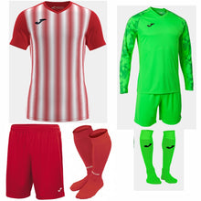 Load image into Gallery viewer, JOMA INTER II SS KIT BUNDLE RED/WHITE
