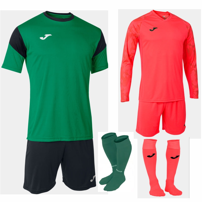 JOMA PHOENIX SS KIT BUNDLE GREEN/BLACK