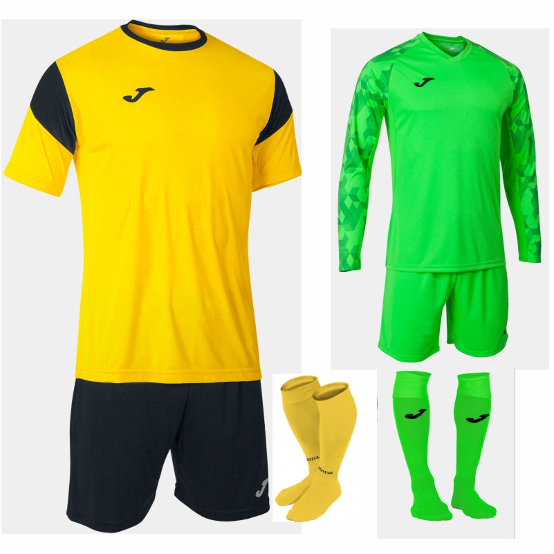 JOMA PHOENIX SS KIT BUNDLE YELLOW/BLACK