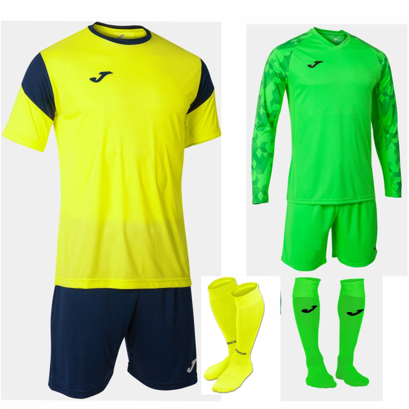 JOMA PHOENIX SS KIT BUNDLE YELLOW FLUOR/NAVY