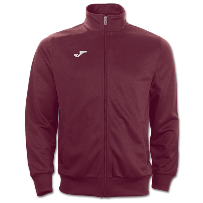 JOMA GALA TRICOT TRACKSUIT TOP BURGUNDY/WHITE