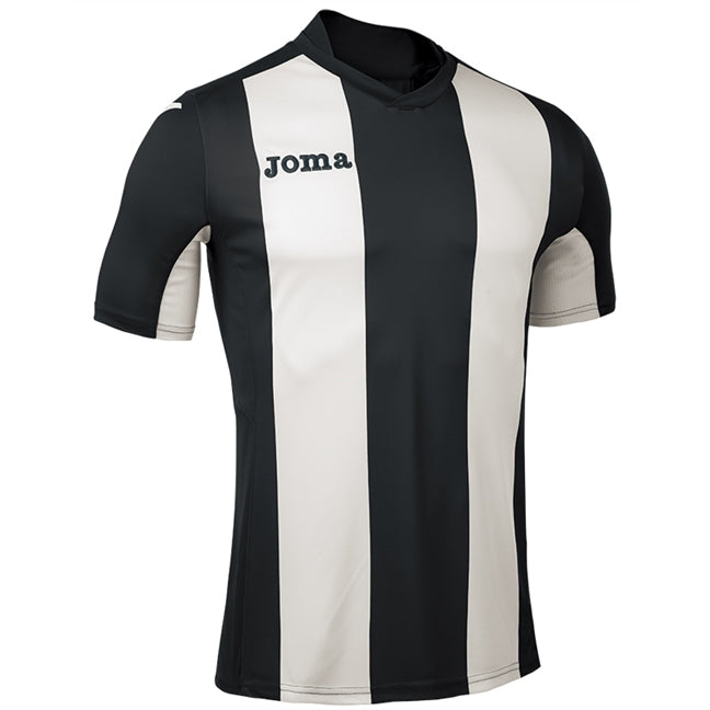 Joma Pisa Football Shirt SS Black/White