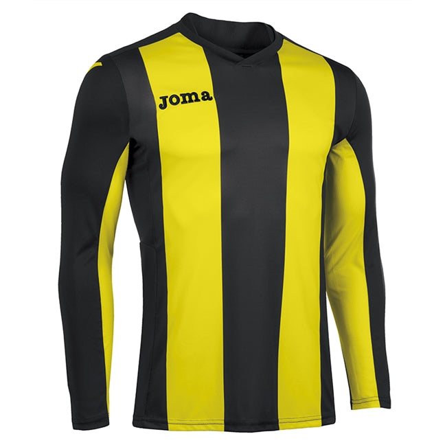 Joma Pisa Football Shirt LS Yellow/Black