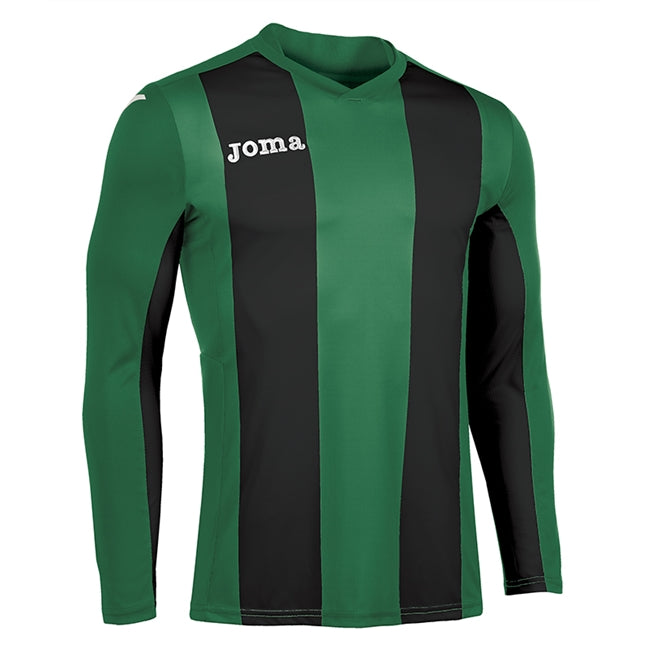Joma Pisa Football Shirt LS Green Medium/Black