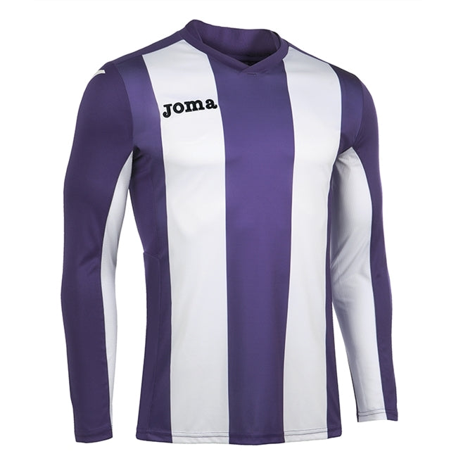 Joma Pisa Football Shirt LS Violet/White