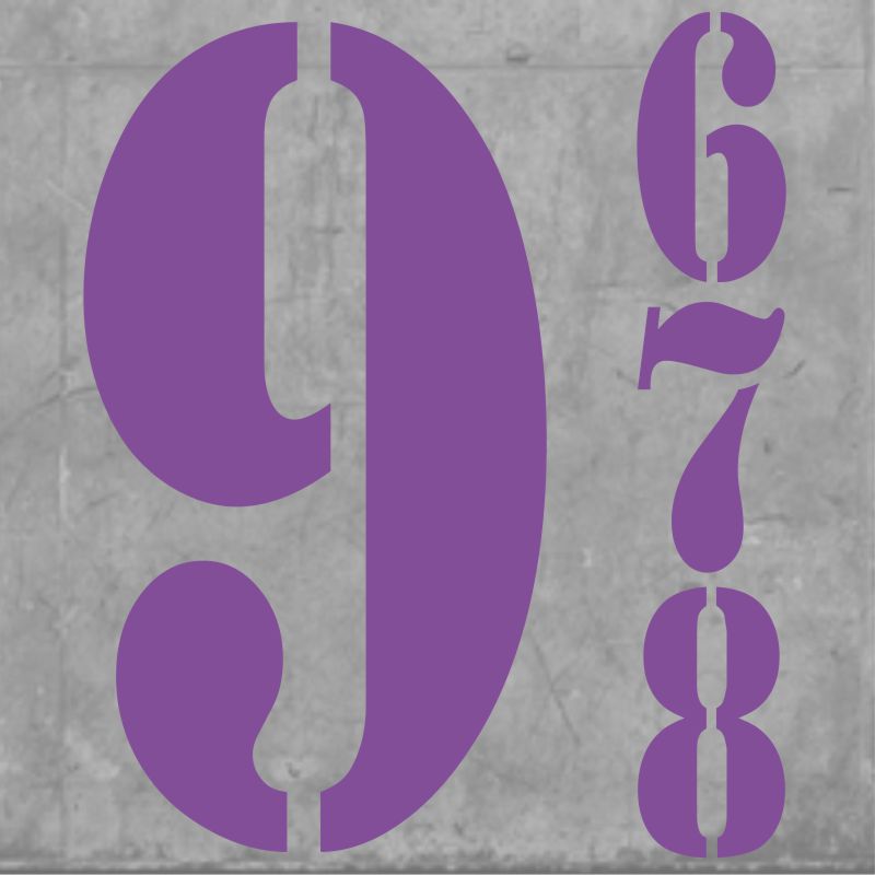 Madrid Numbers Small Purple