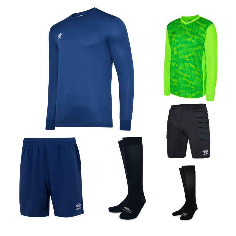 Umbro Club LS Kit Bundle Navy