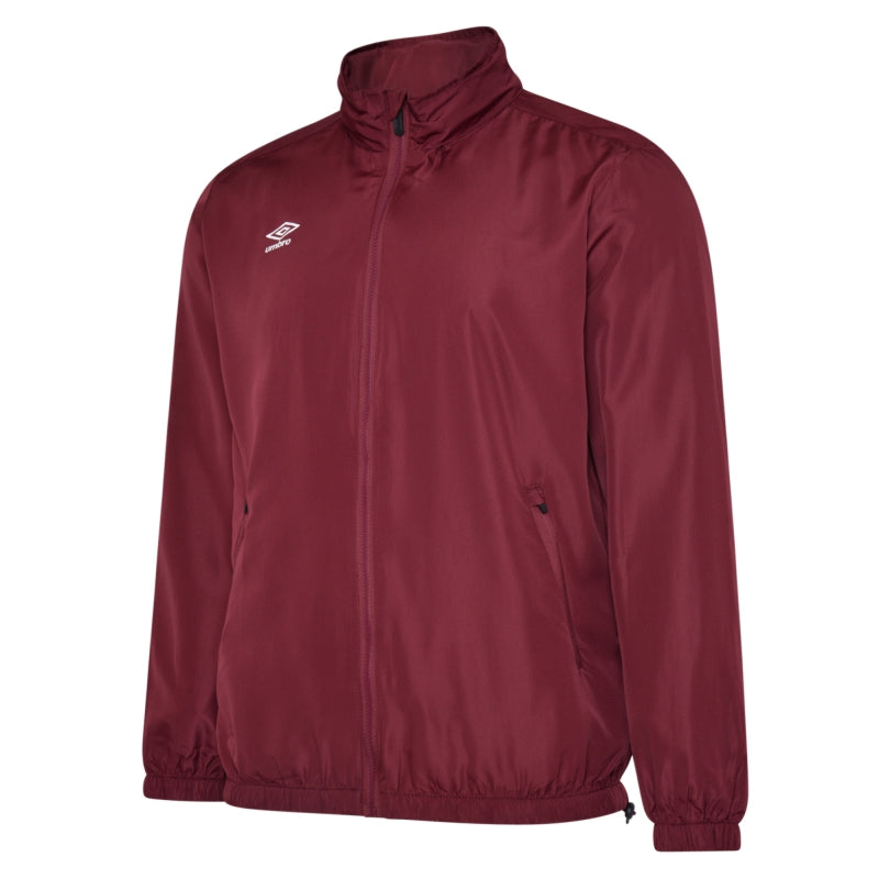 UMBRO CLUB ESSENTIAL LIGHT RAIN JACKET NEW CLARET