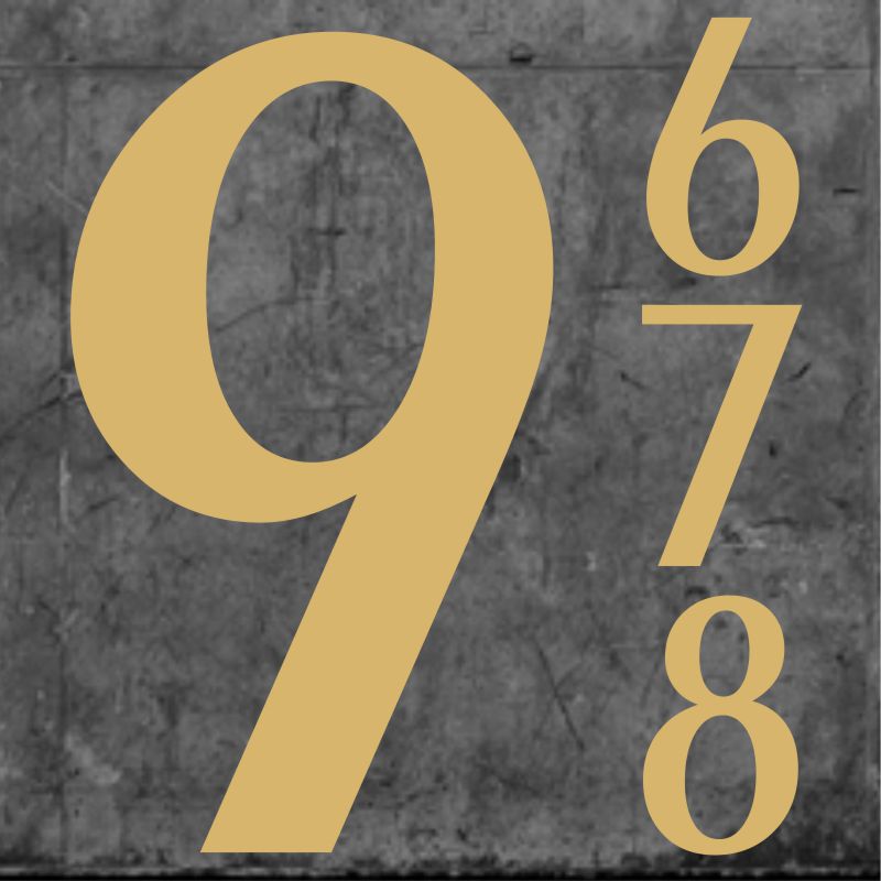 Parma Numbers Small Gold