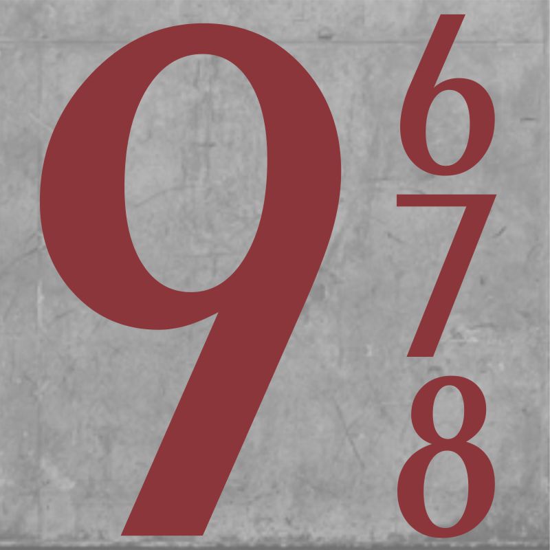 Parma Numbers Small Maroon