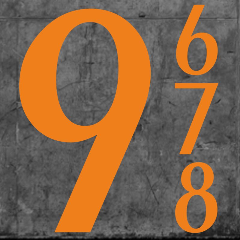 Parma Numbers Large Orange