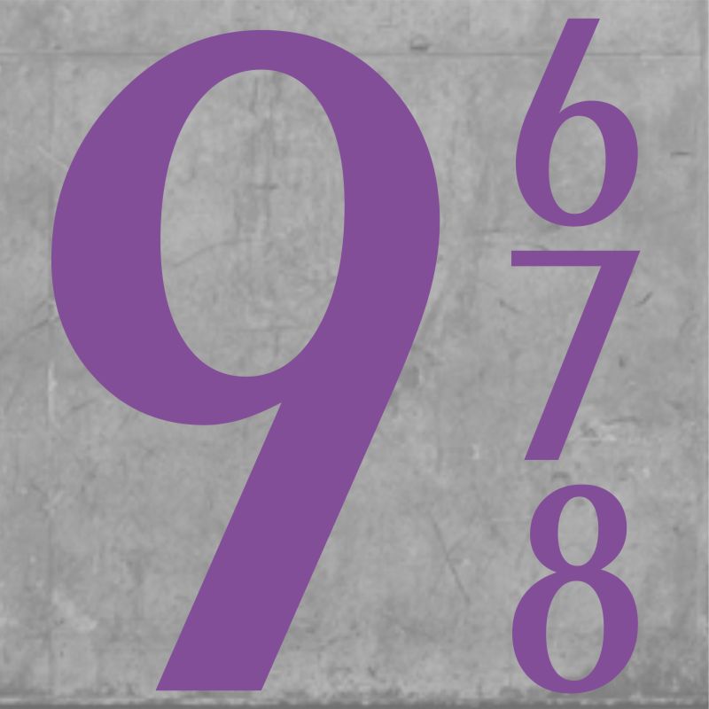 Parma Numbers Large Purple