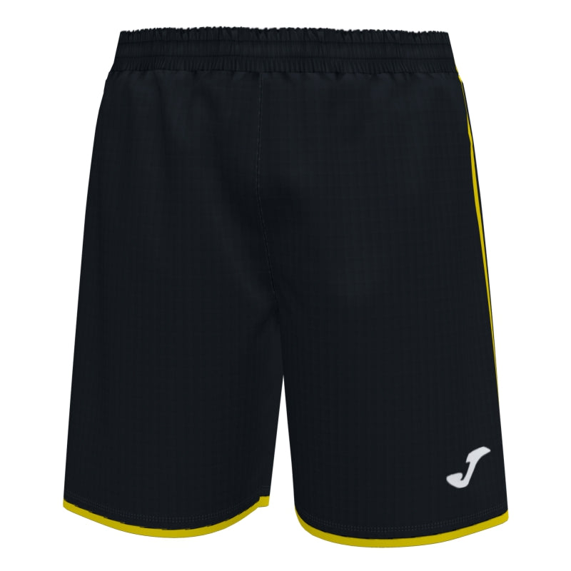 Black and yellow shorts best sale