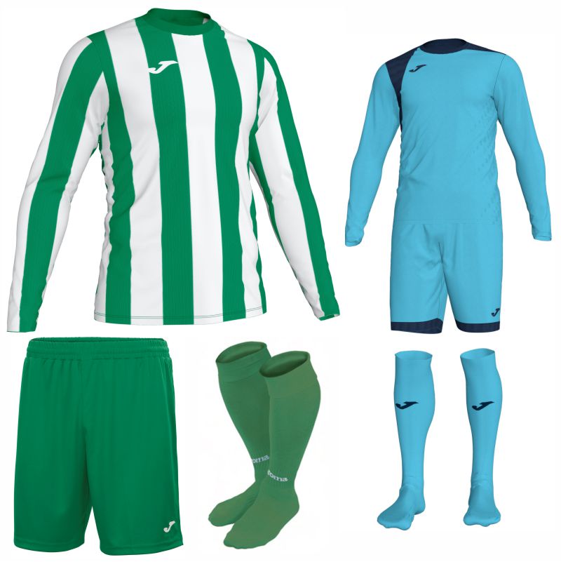 Joma Inter LS Kit Bundle Green/White