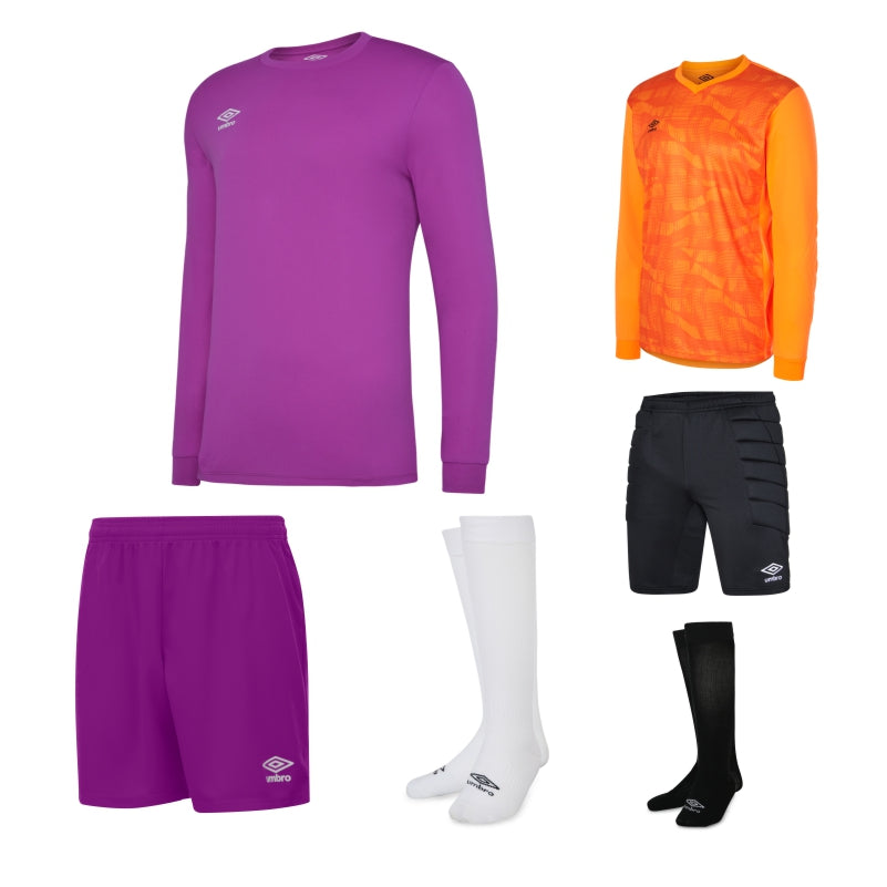 Umbro Club LS Kit Bundle Purple Cactus