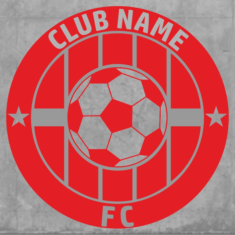 Stock Badge 8 Red