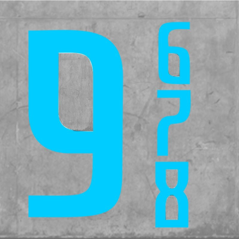 SAMBA NUMBERS SMALL SKY BLUE