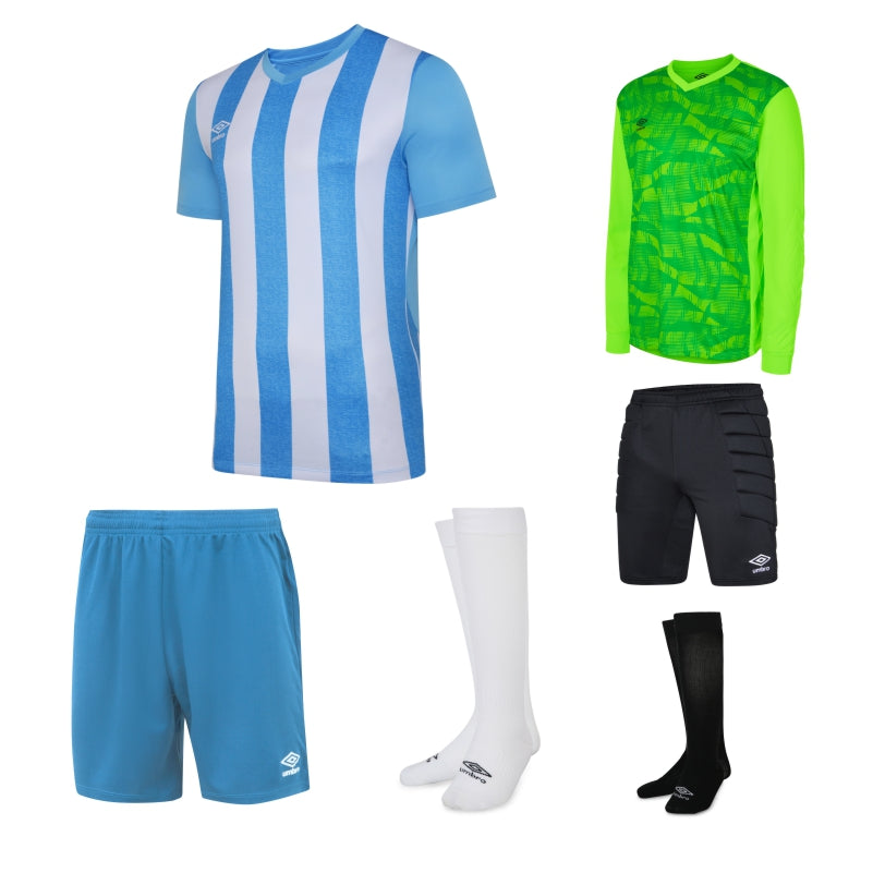 Umbro Ramone SS Kit Bundle Sky Blue/White