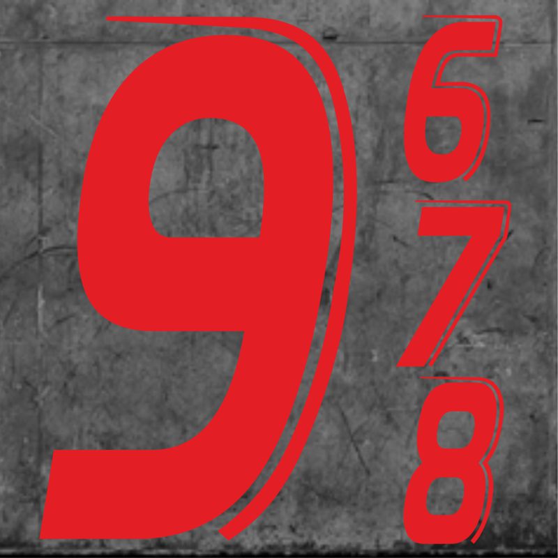 Speed Numbers Short Red