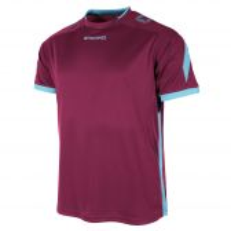 STANNO DRIVE SS JERSEY MAROON SKY BLUE Team Sport Direct