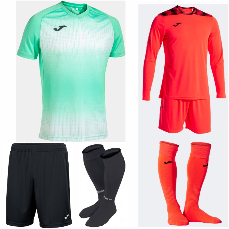 JOMA TIGER V SS KIT BUNDLE SOFT GREEN/WHITE