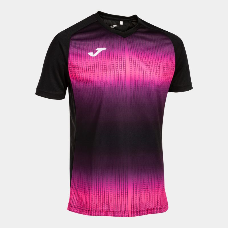 JOMA TIGER V SS JERSEY BLACK/PINK FLUOR