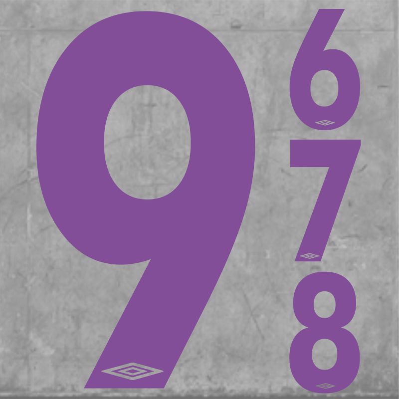 Umbro Numbers Large Purple