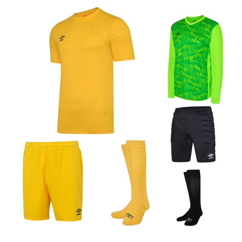 UMBRO CLUB SS KIT BUNDLE YELLOW